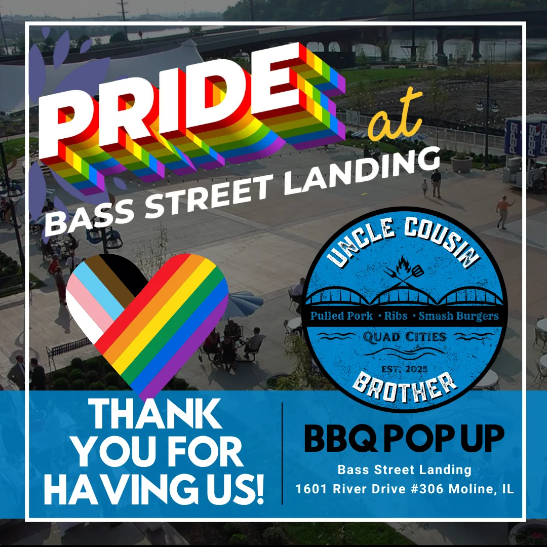 Promotional event banner for a restaurant featuring food and drinks.