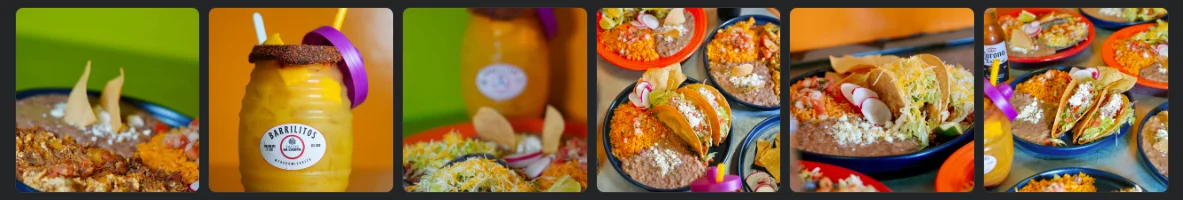 Colorful Mexican tacos with sides and a refreshing drink