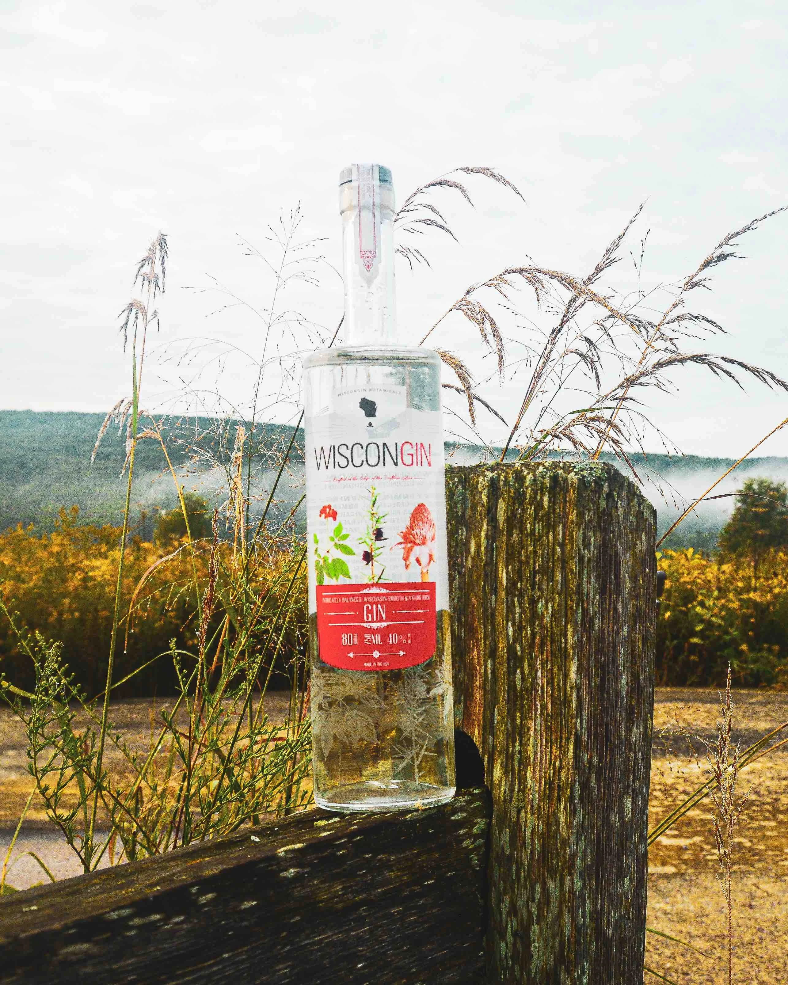 A bottle of WisconGin