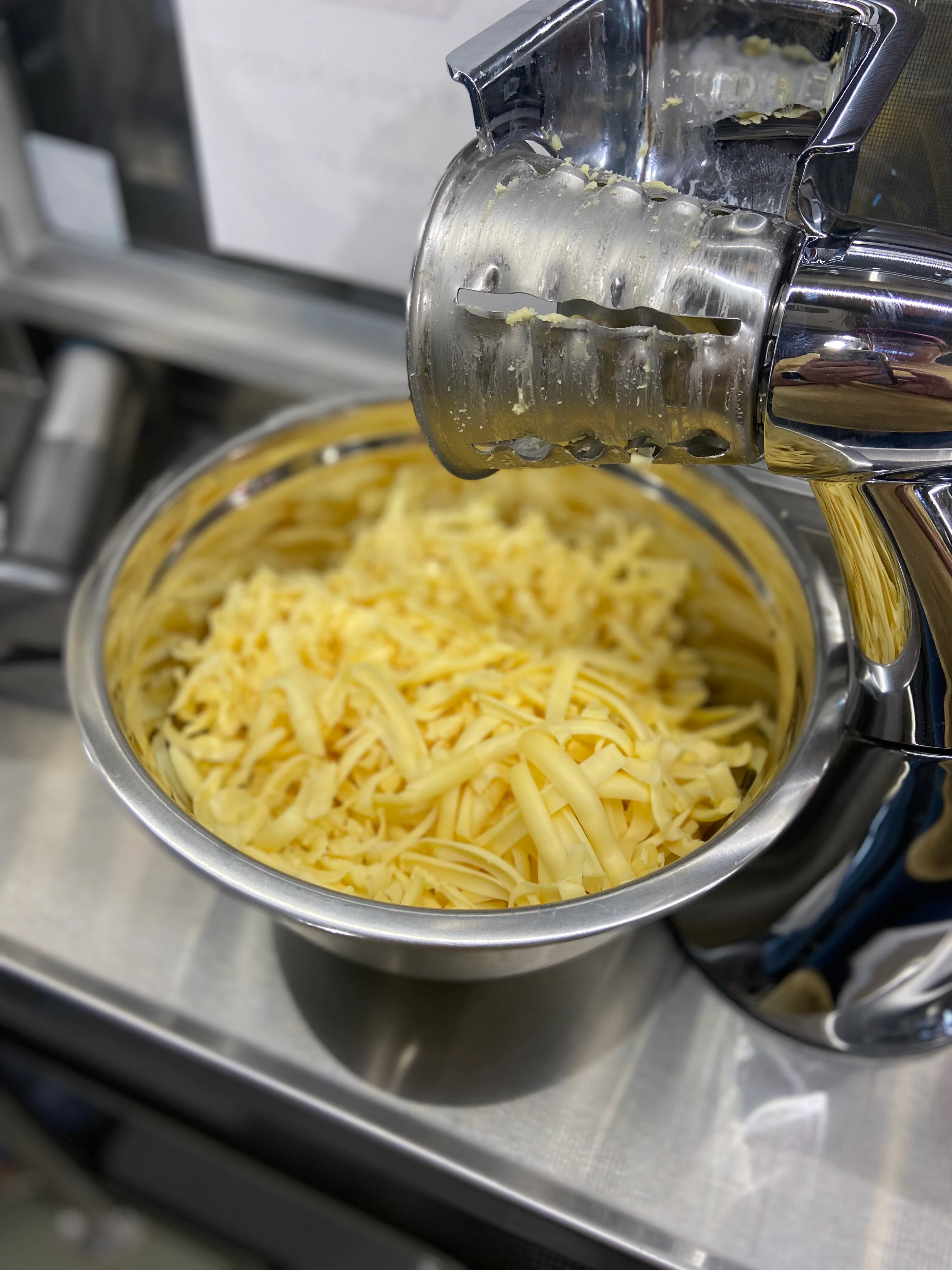Freshly grated cheese ready for Italian pasta dishes