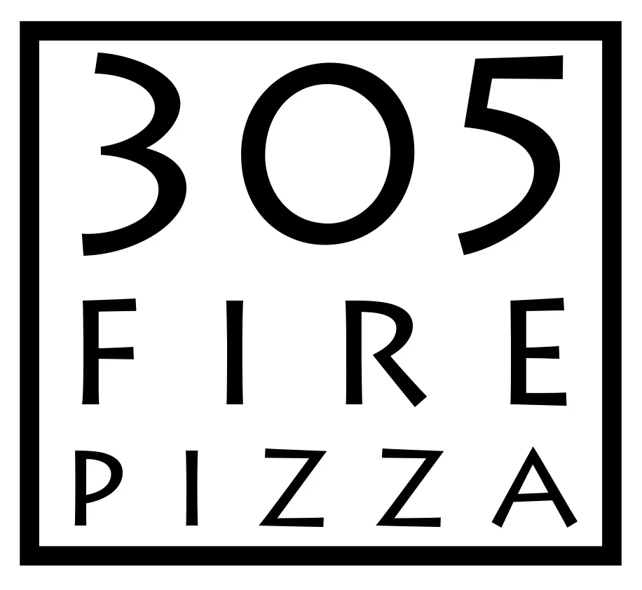 Logo of 305 Fire Pizza featuring bold typography