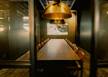 Fleetwood's large party room, fitting up to 16 guests