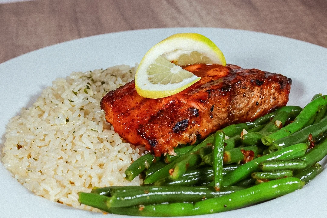 Honey Mustard Glazed Salmon