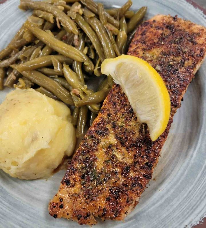 Grilled Salmon# at Page’s Okra Grill