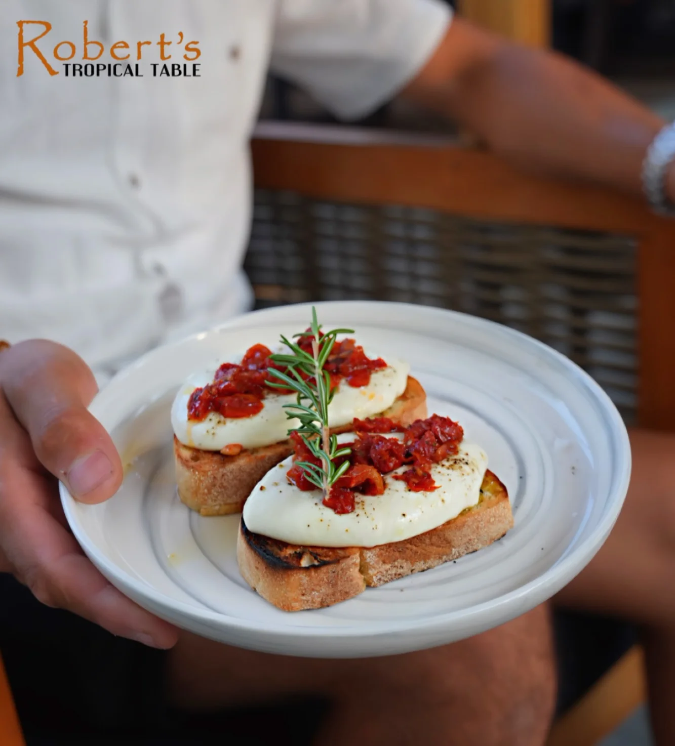 Bruschetta with creamy burrata and sun-dried tomatoes