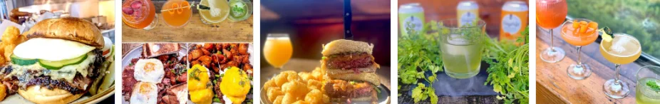 Gourmet burgers and craft cocktails in a vibrant restaurant setting