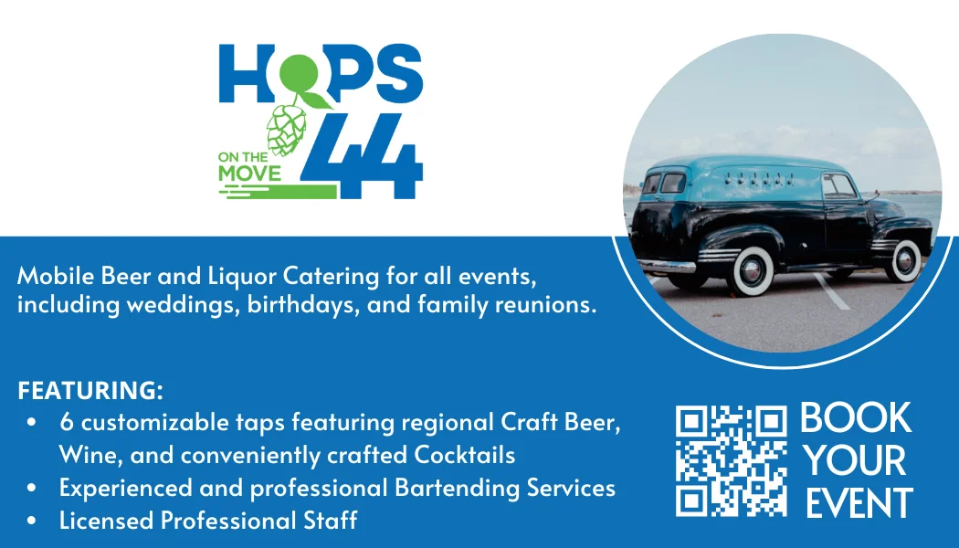 Mobile bar service for events with craft beer and cocktails