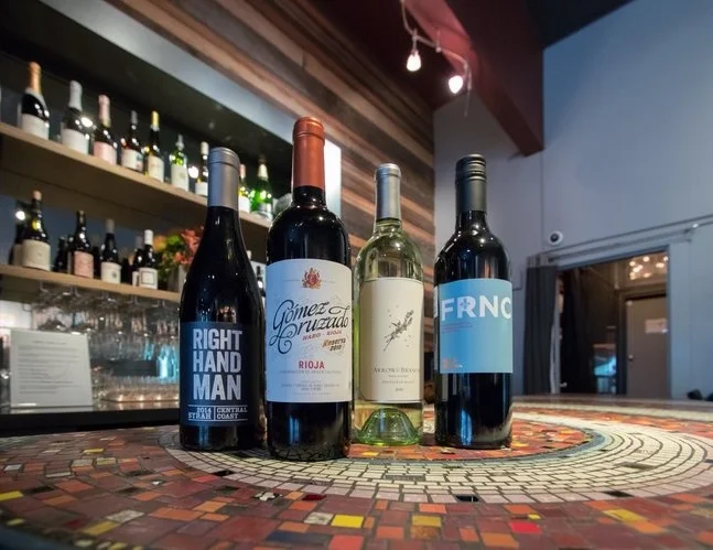 4 wine bottles 