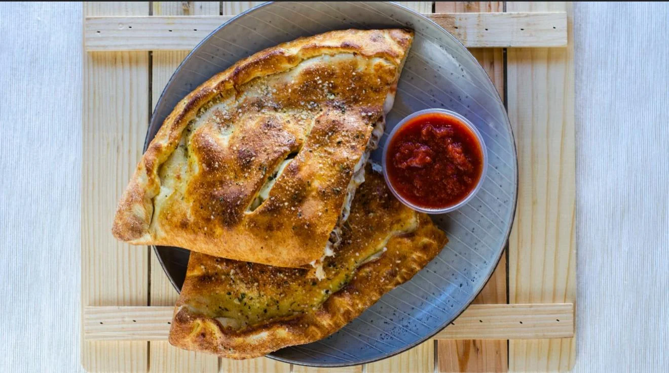 BUFFALO, CHICKEN & BACON calzone