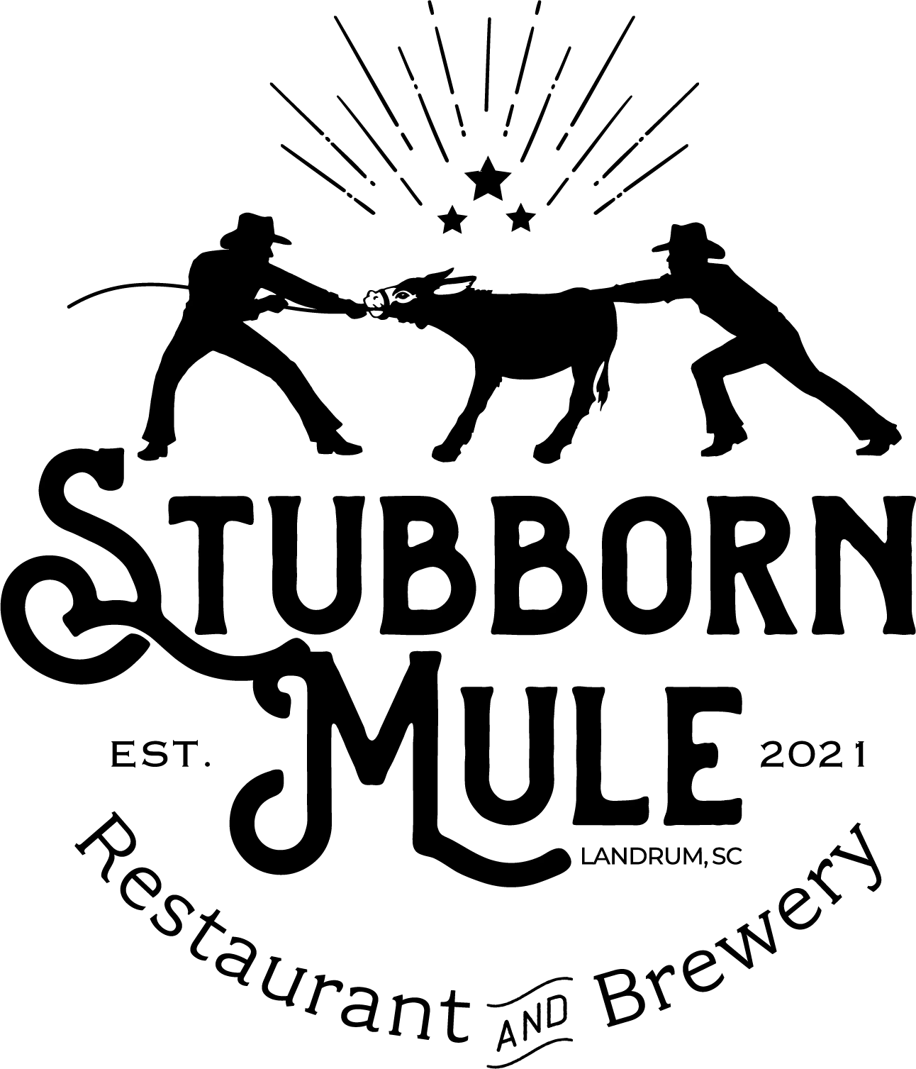 Logo of Stubborn Mule Restaurant and Brewery in Landrum, SC