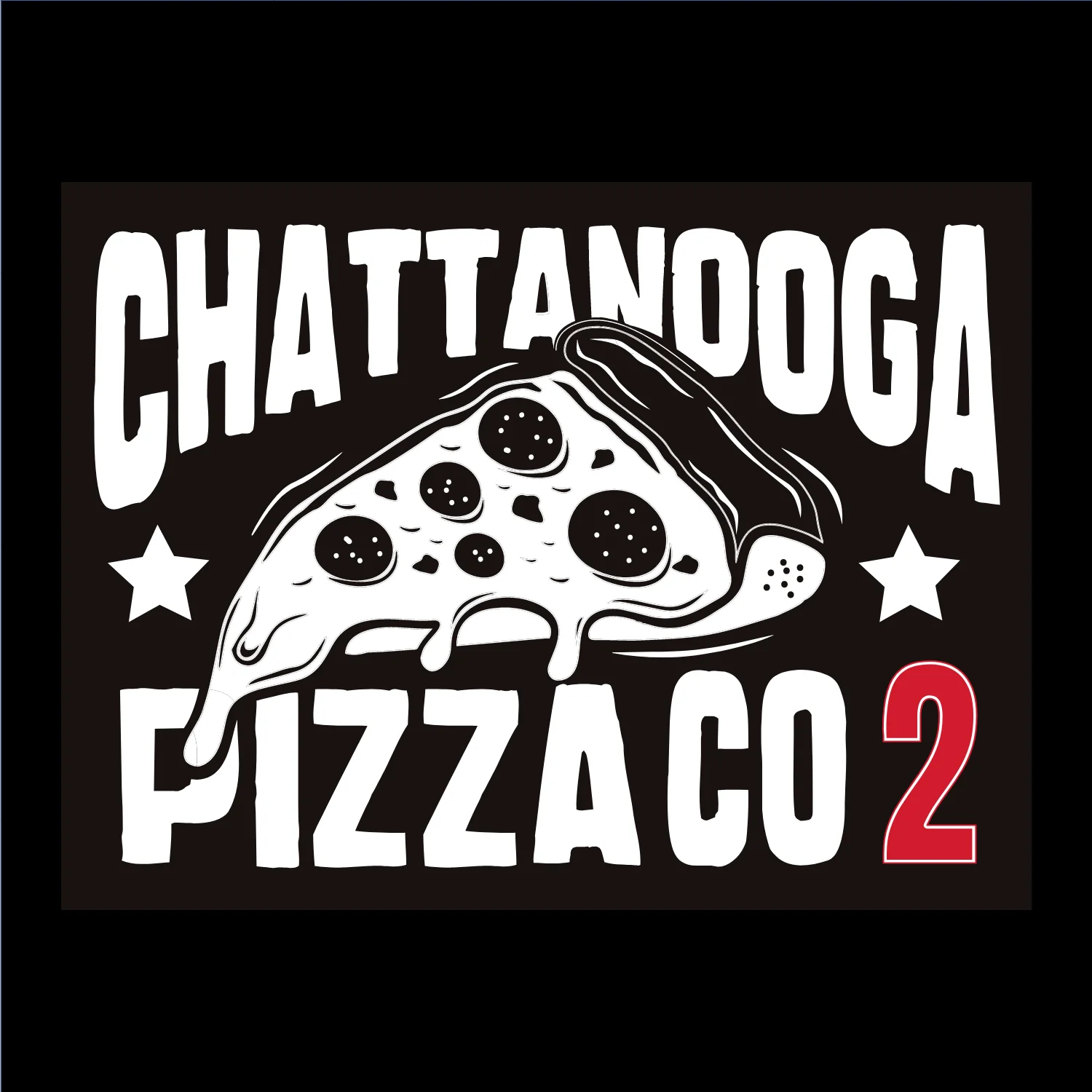 Chattanooga Pizza Co logo featuring a slice of pepperoni pizza