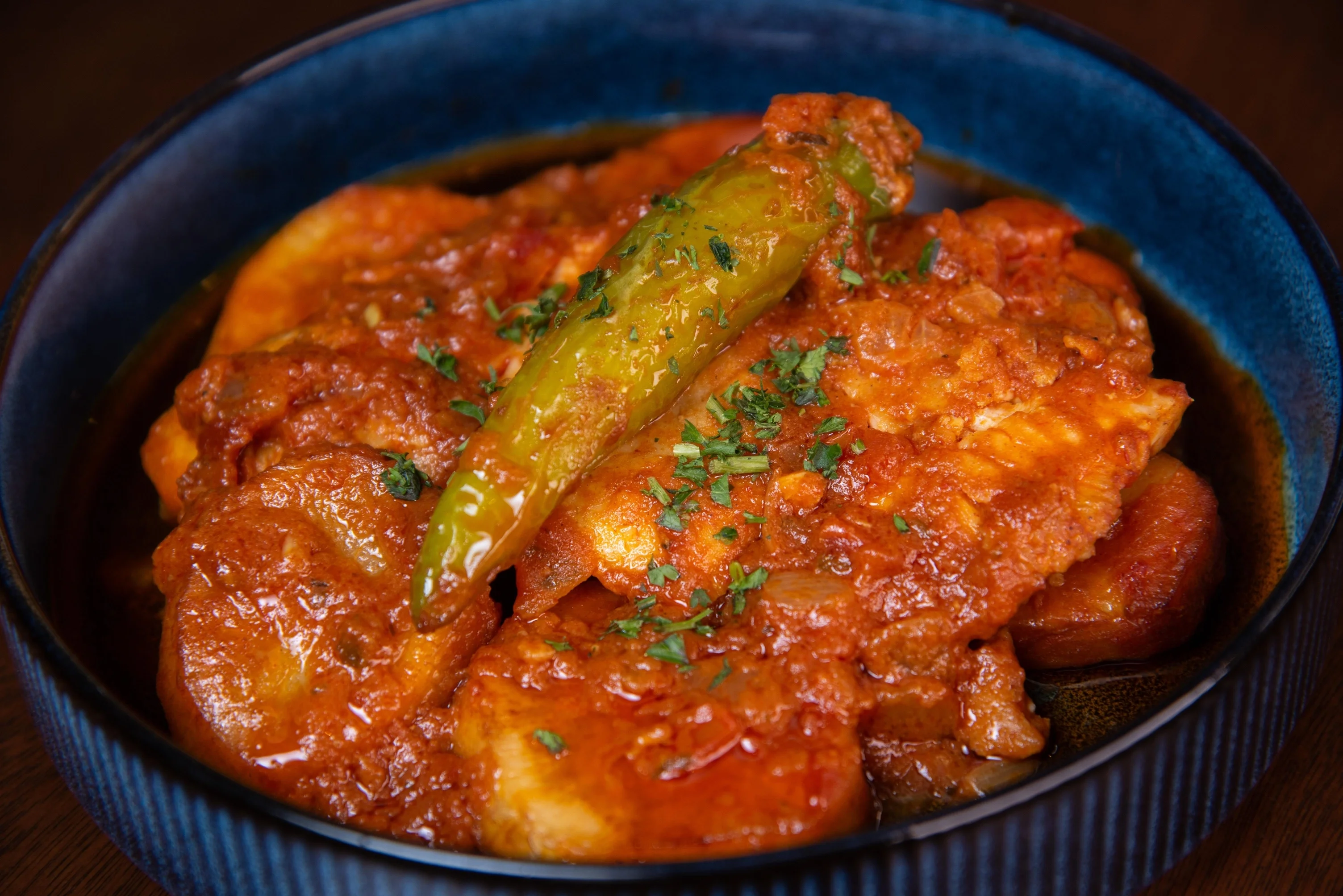 Hyraimi, a traditional Libyan dish, at Tripoli's in Alamo Ranch