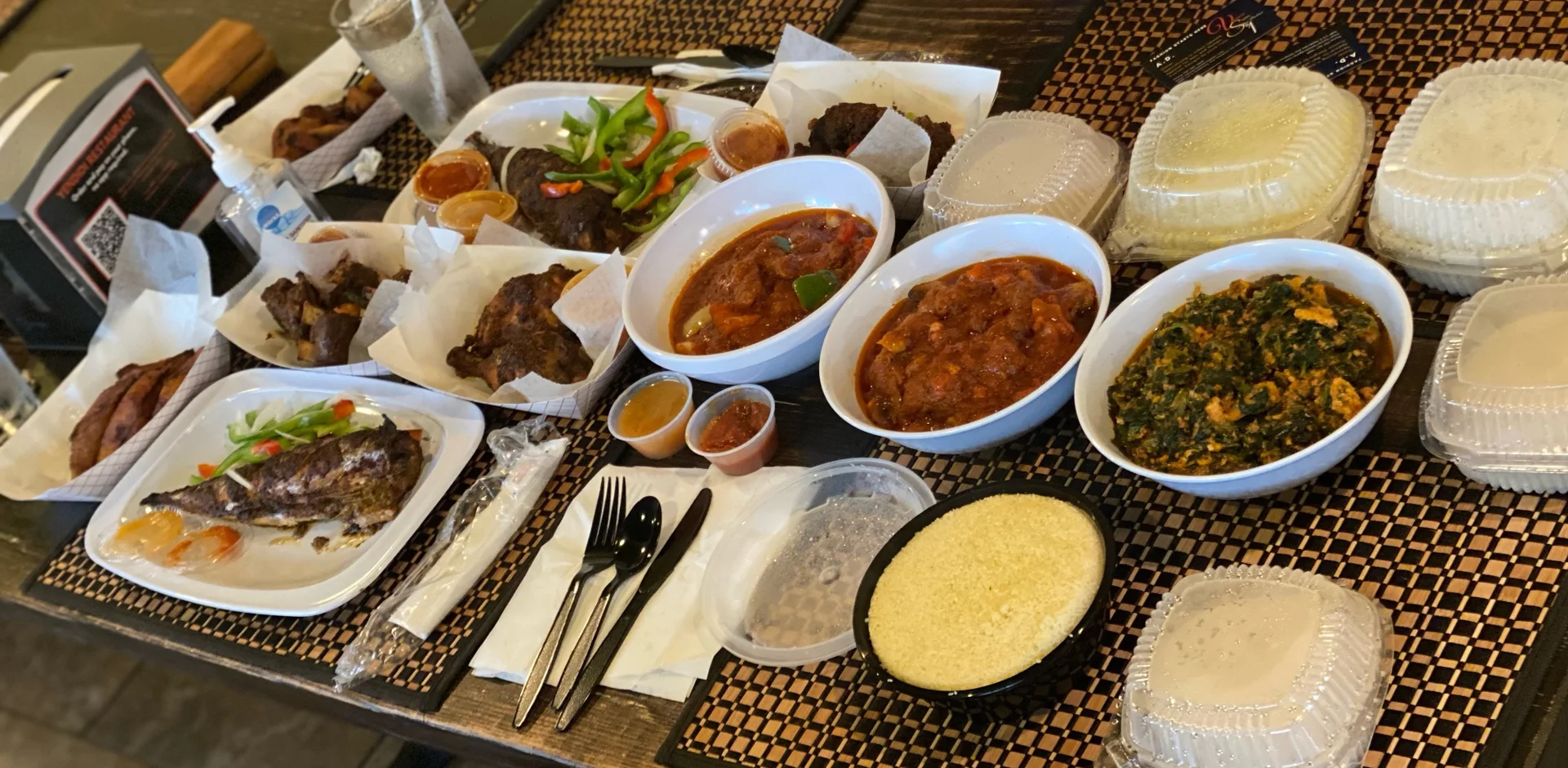 Egusi, Ghanaian stews, fufu and grilled fish from Yendidi