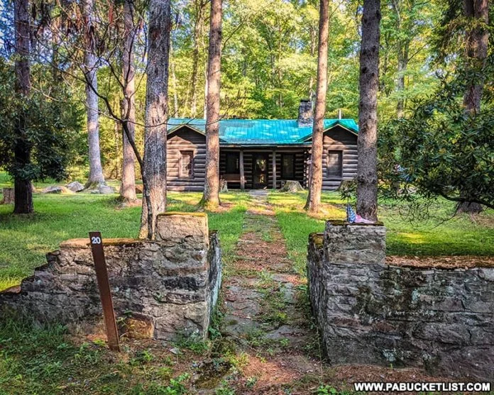Abandoned POW camp officer's quarters in Buchanan State Forest, Pennsylvania.