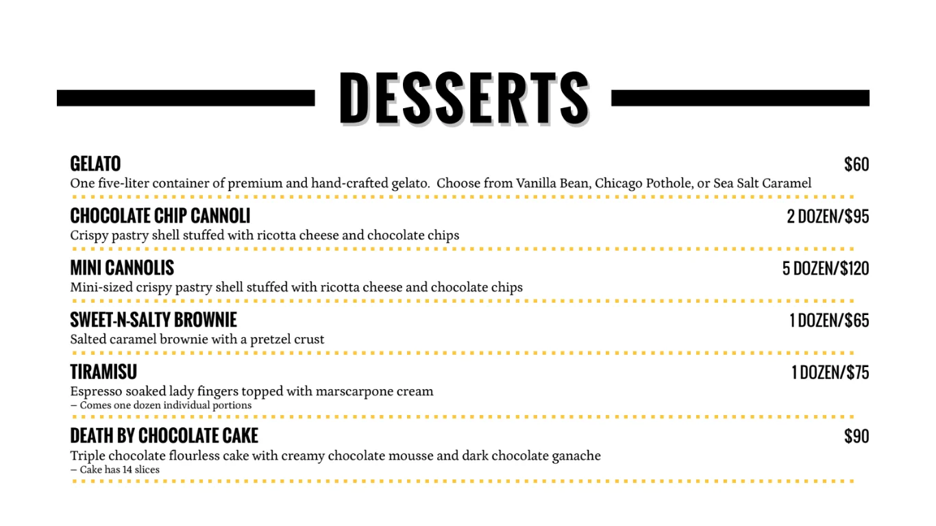 Desserts