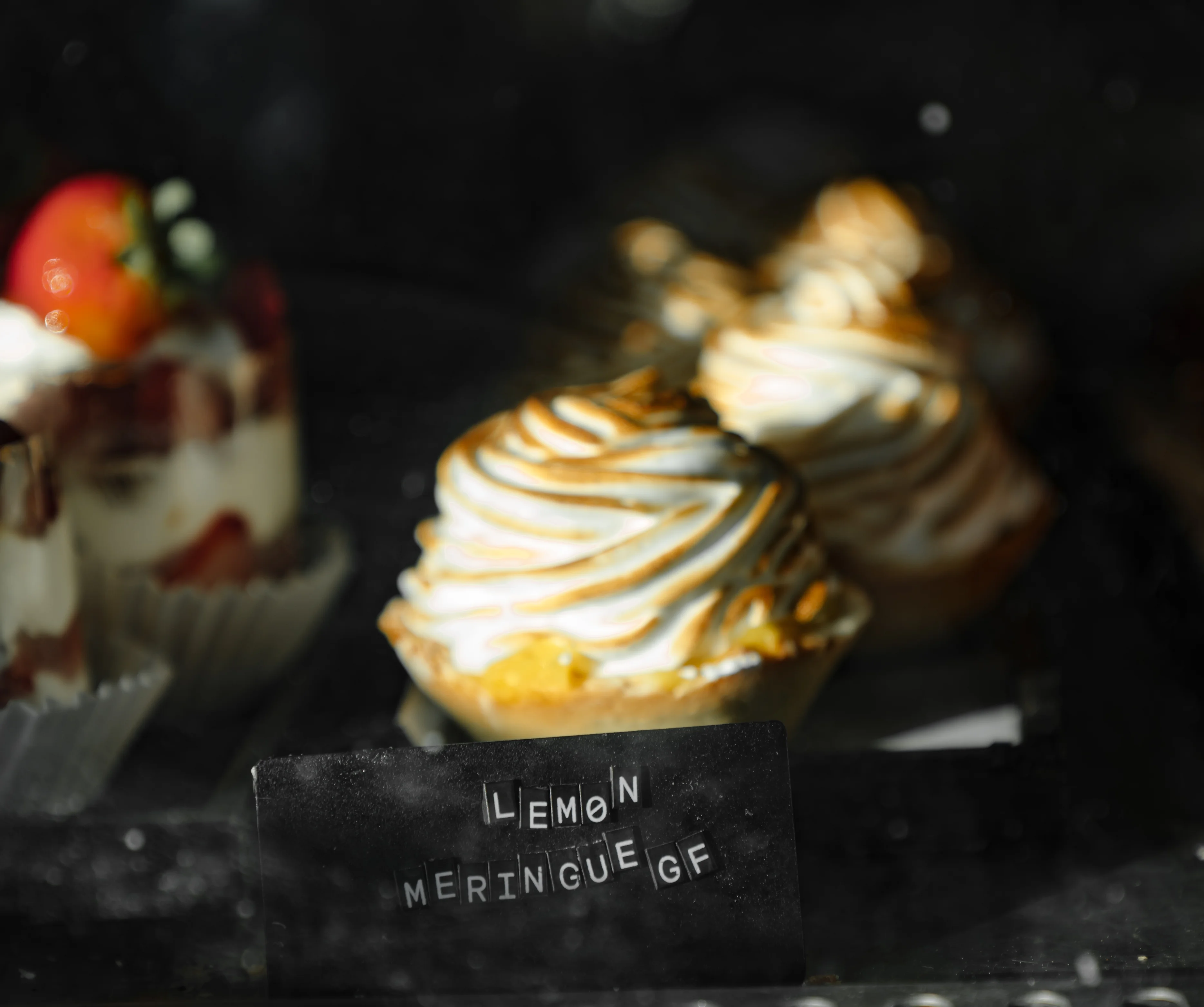 Lemon meringue pie with golden toasted meringue