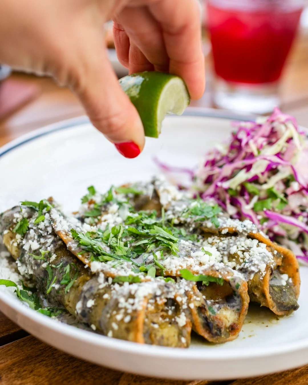 Taquito Tuesday! Come get a taste of our delicious mushroom taquitos today!!