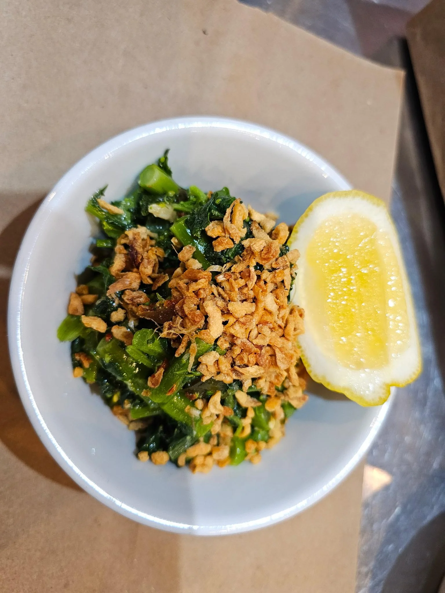 Marinated broccoli rabe (cold)