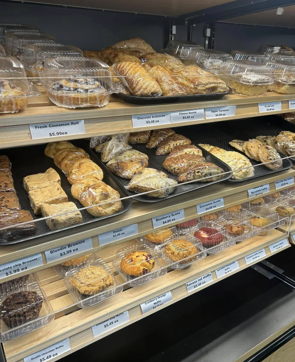 A lineup of fresh baked goods