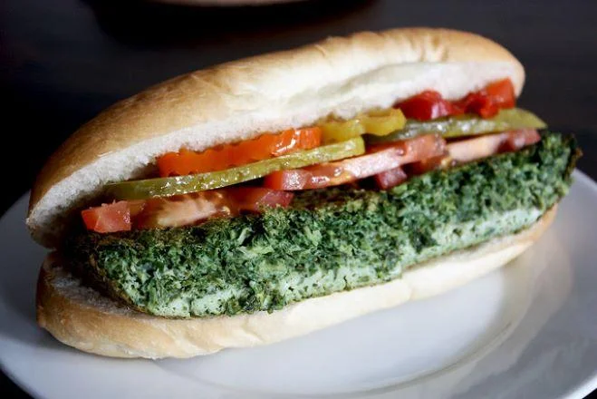 Kuku Sabzi Sandwich (Vegetarian)
