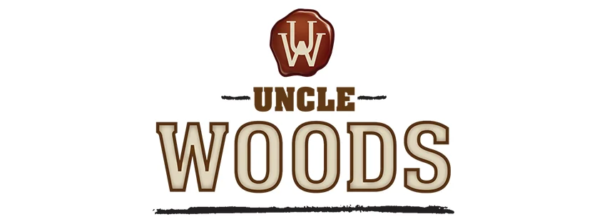 Logo of Uncle Woods restaurant with rustic design