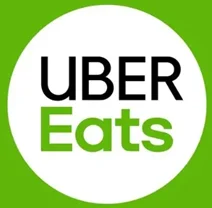 Uber Eats logo on a green background