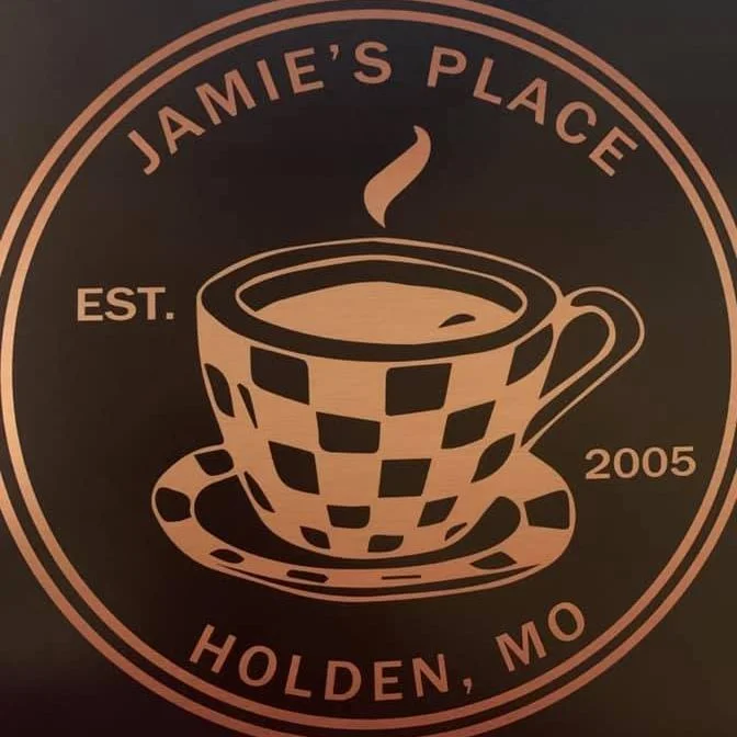 Logo of Jamie's Place coffee shop in Holden, MO