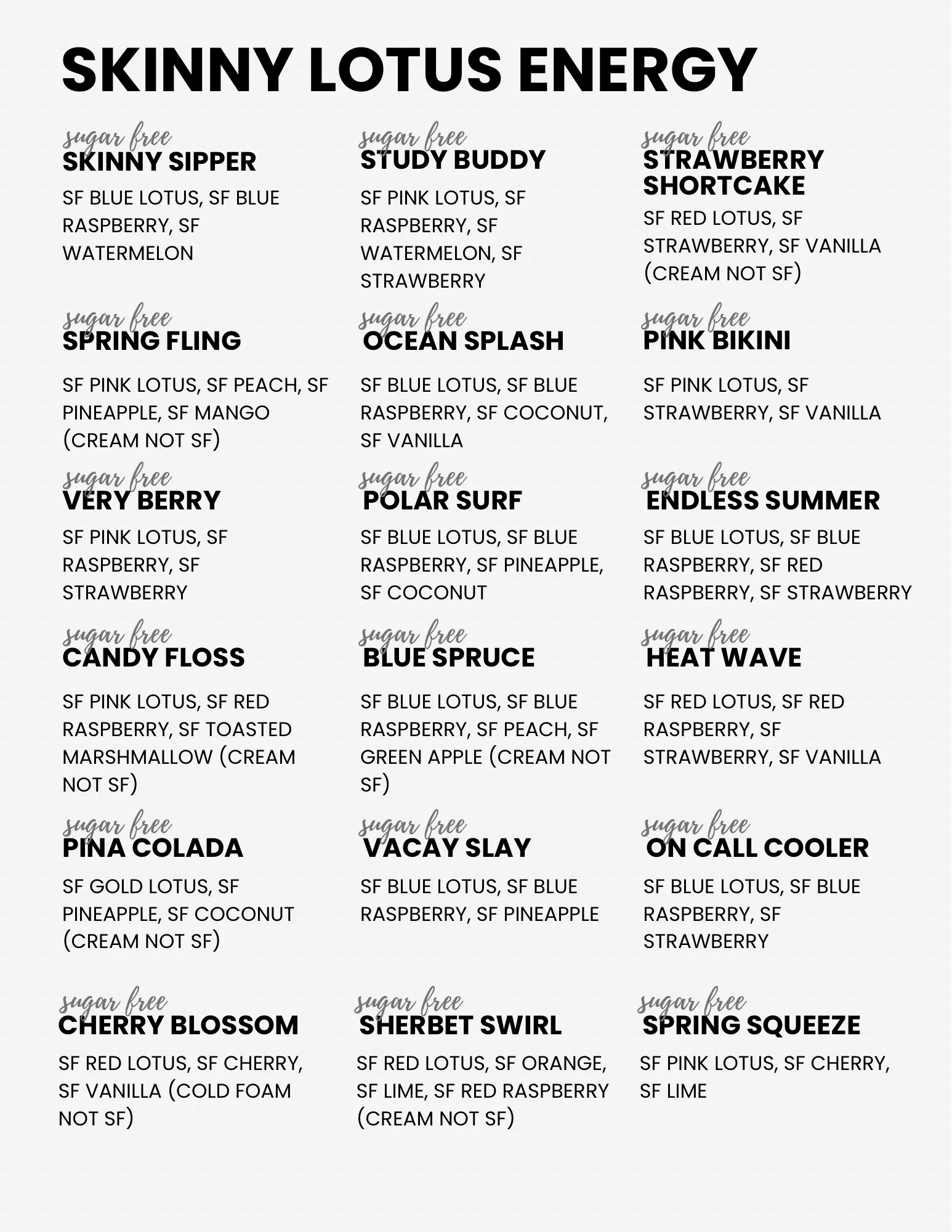 Seasonal menu featuring various dishes and drinks at a restaurant.