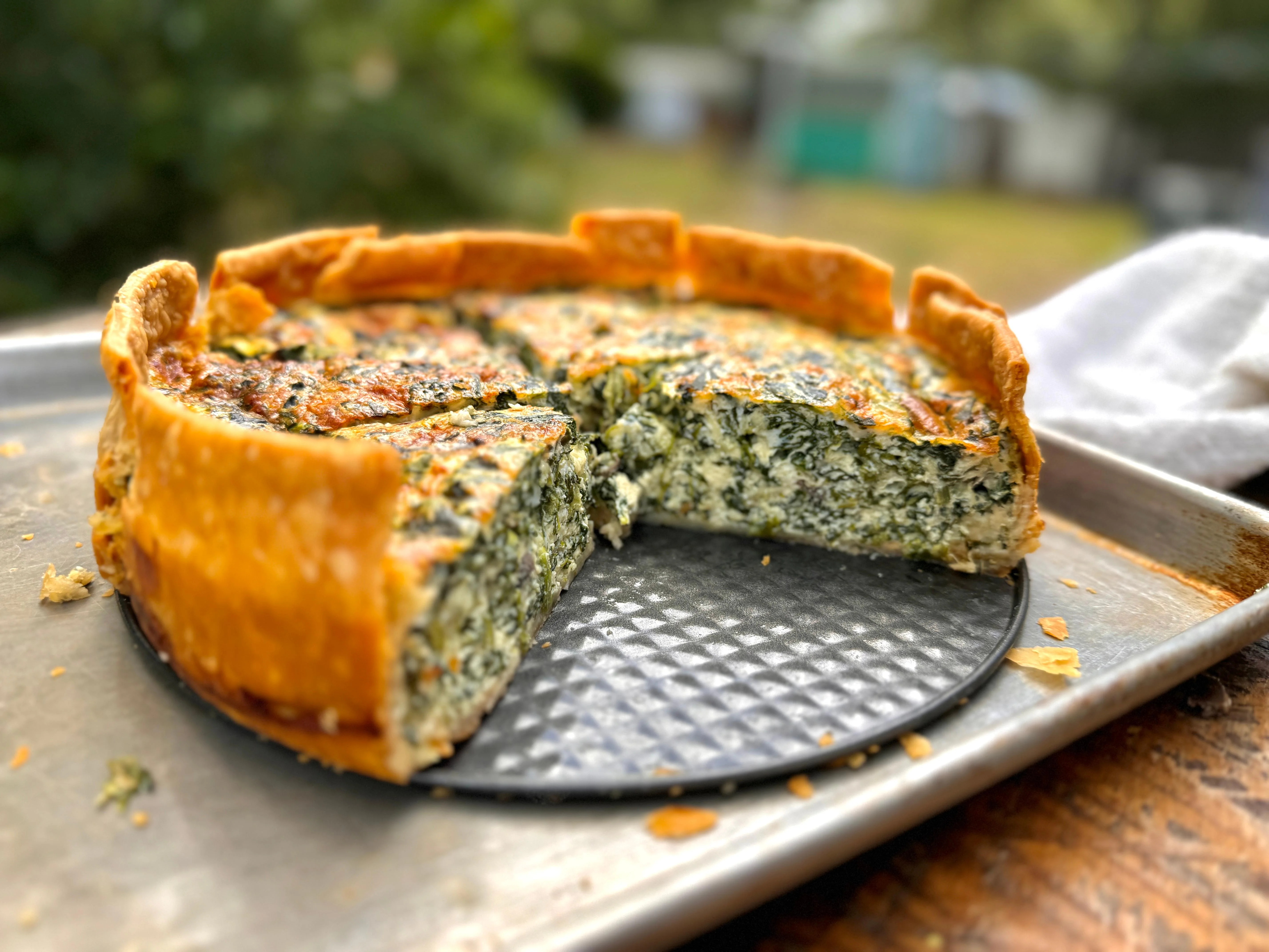 Spinach and Mushroom Quiche