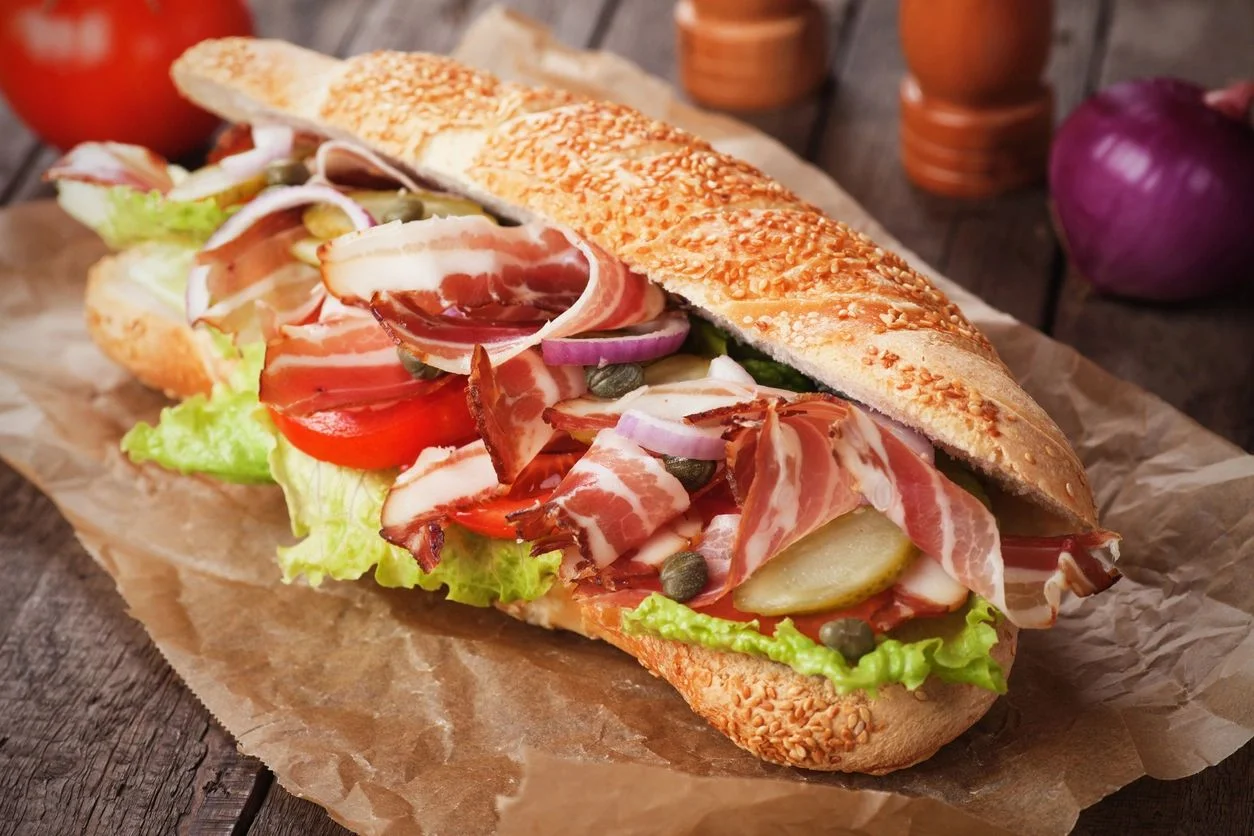 An open faced sandwich from Bella Bianca