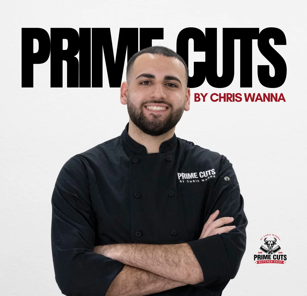 Chef in a black uniform at Prime Cuts butcher shop