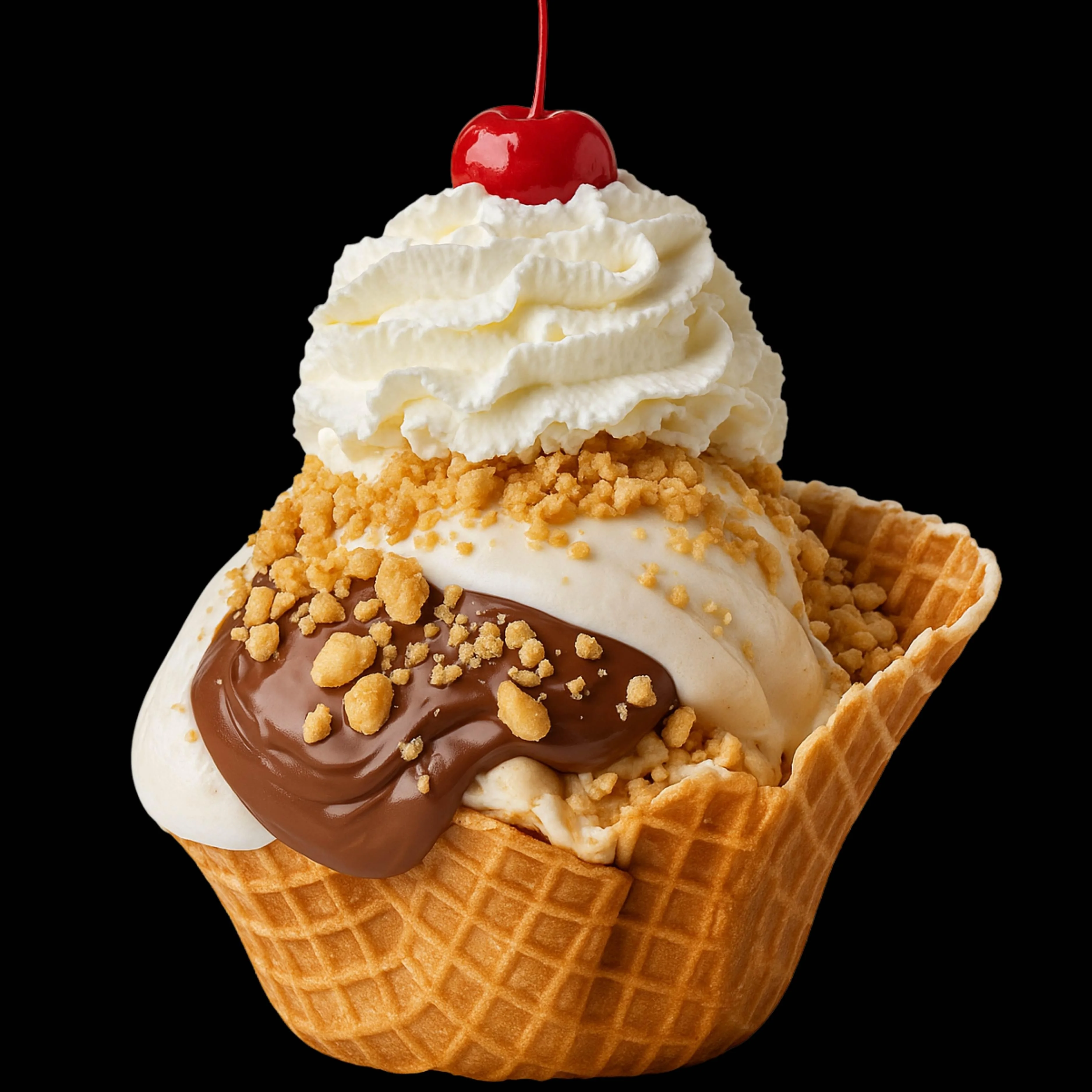 Marshmallow Nutella Crunch Sundae