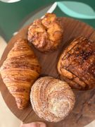 Two Bees Cafe + Patisserie - pistaschio raspberry rose kouign amann