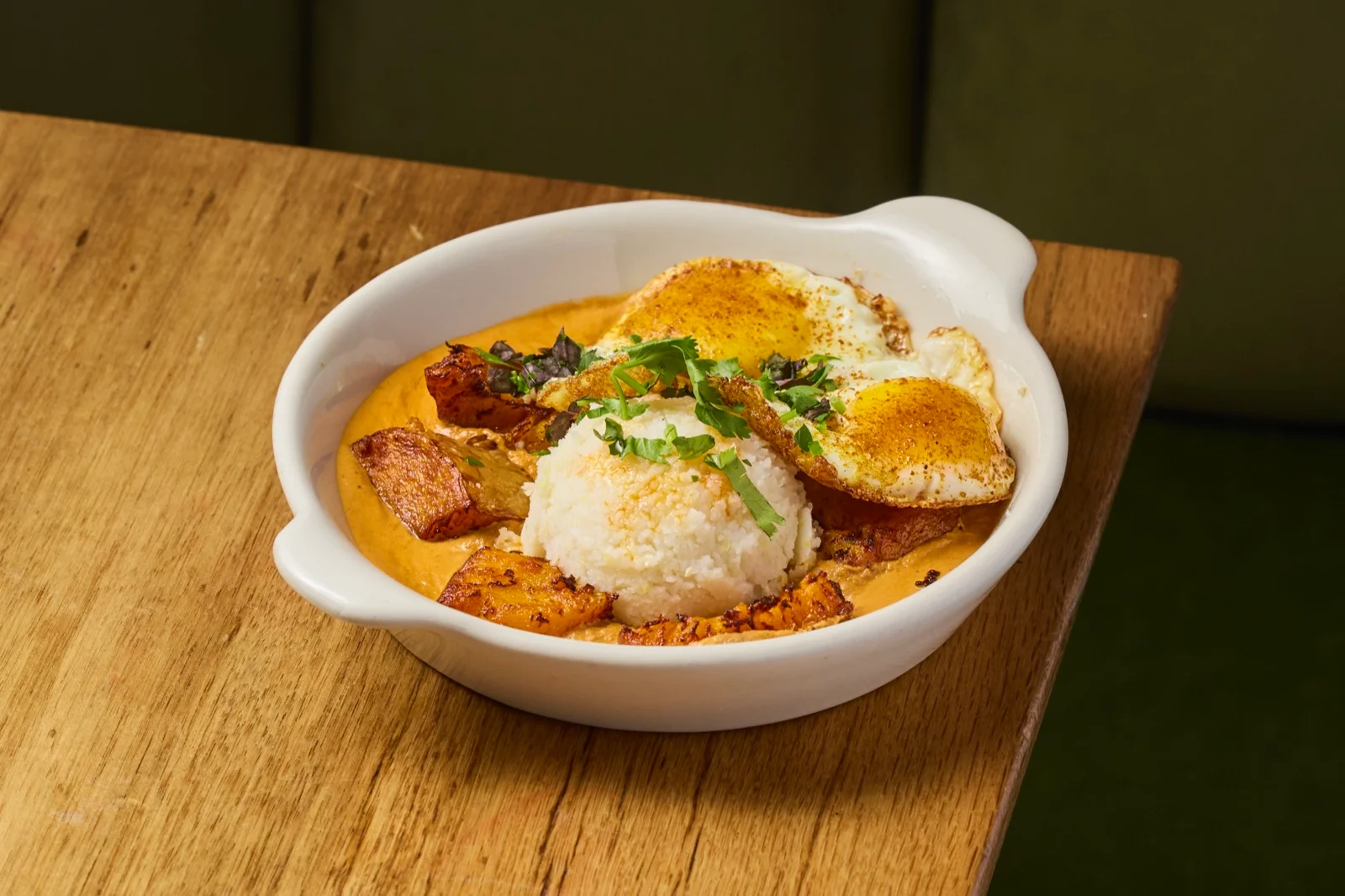 Megruli Kharcho with Pumpkin and Eggs