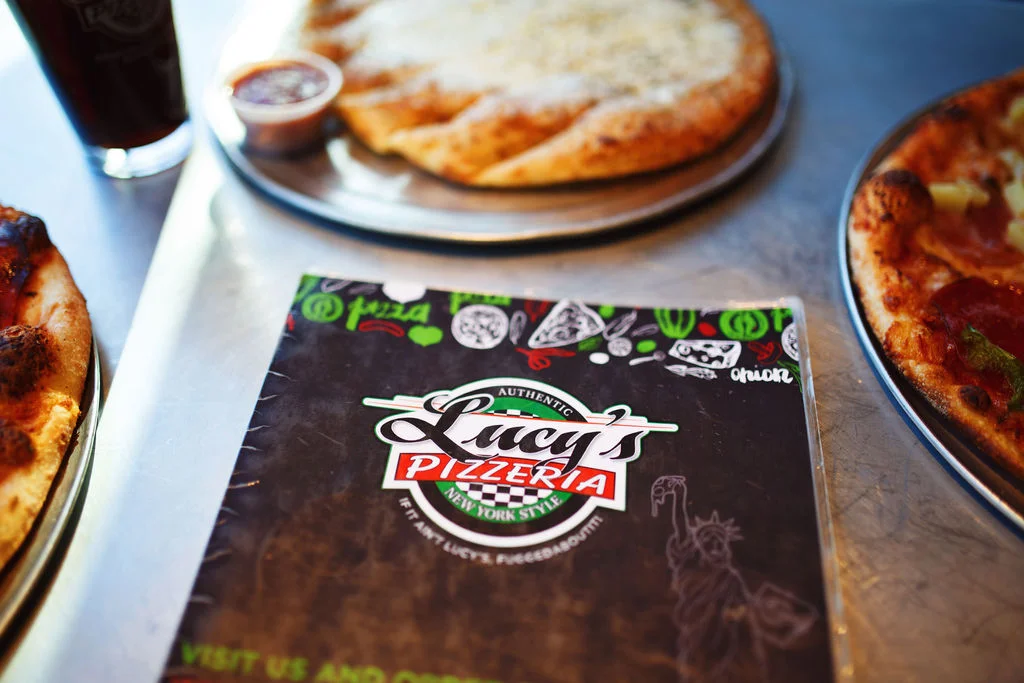 Lucy's menu and some cheese sticks