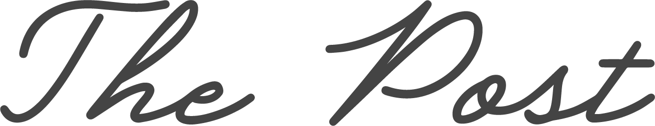 Stylish restaurant logo for 'The Post'