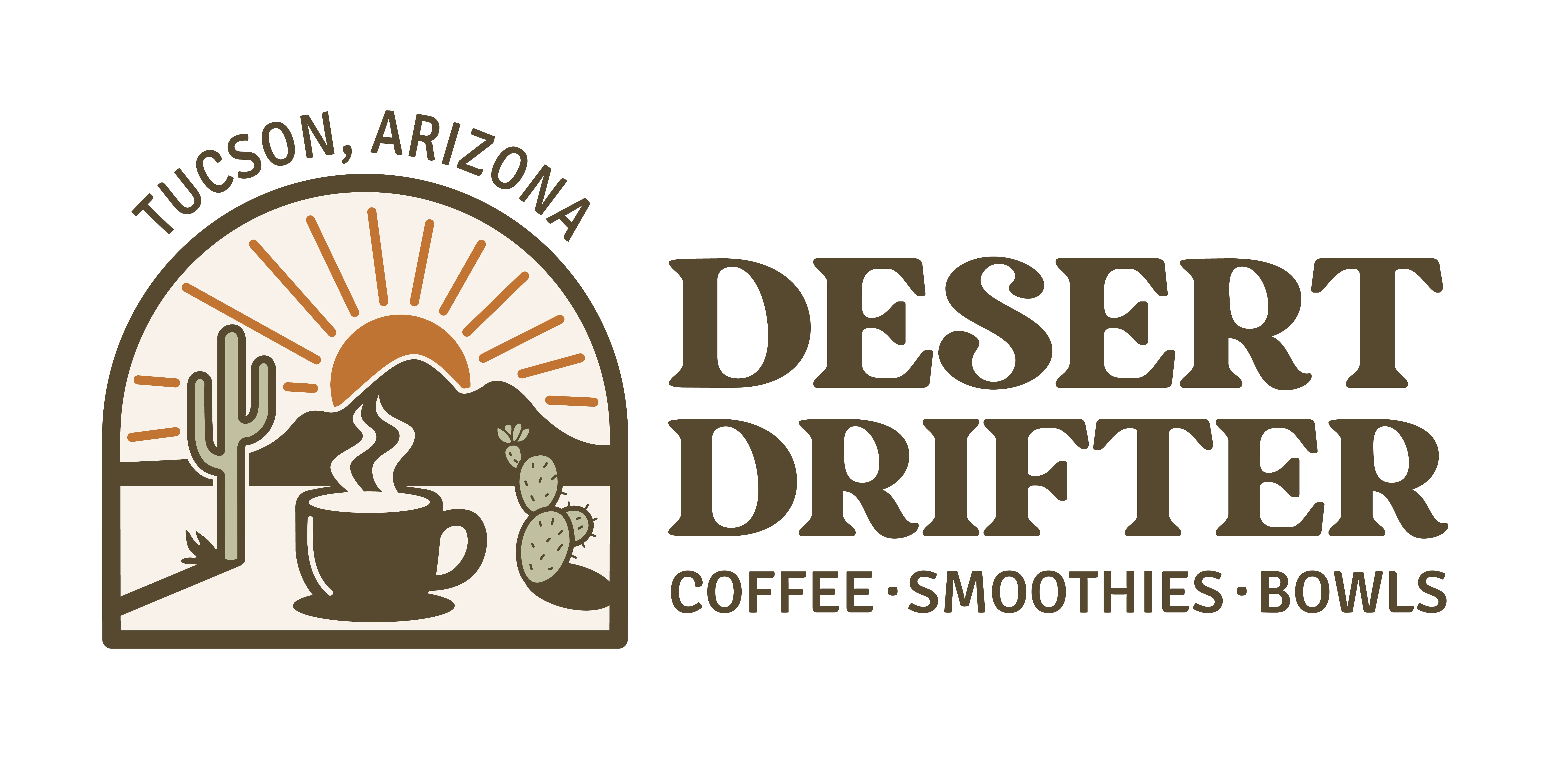 Logo of Desert Drifter coffee shop in Tucson, Arizona