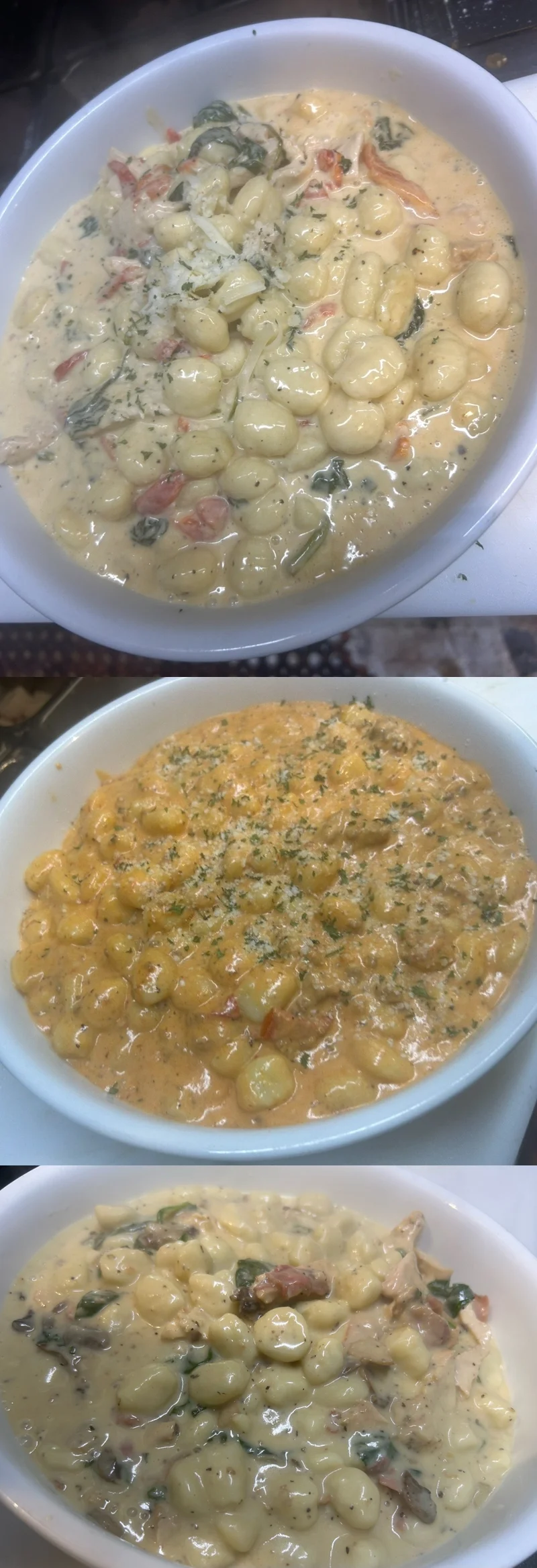 A group of Pastas and Gnocchi