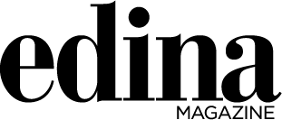 Edina Magazine logo in bold typography