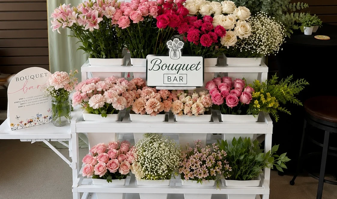 Bouquet Bar Cart
