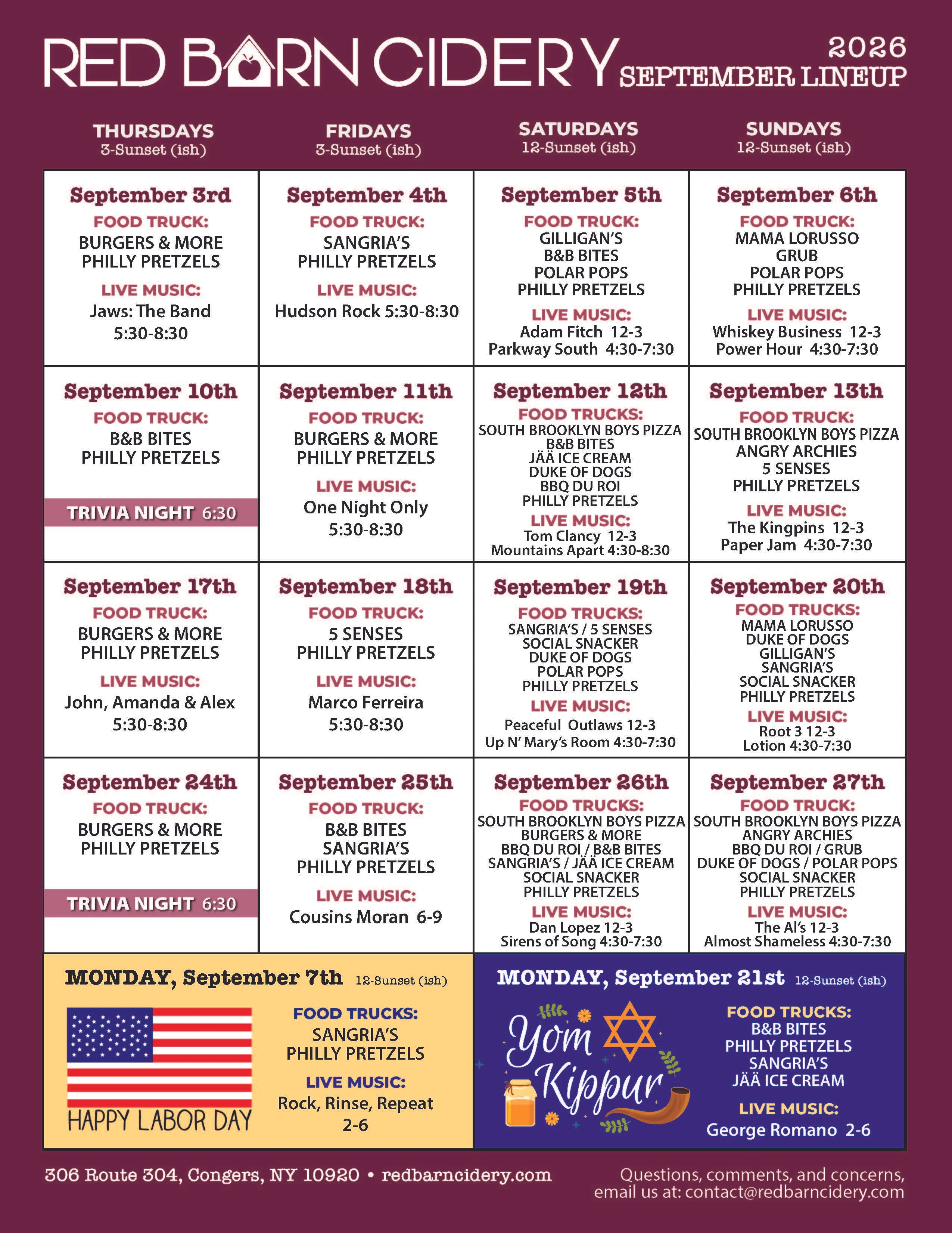 SPECIAL EVENTS NOVEMBER 
