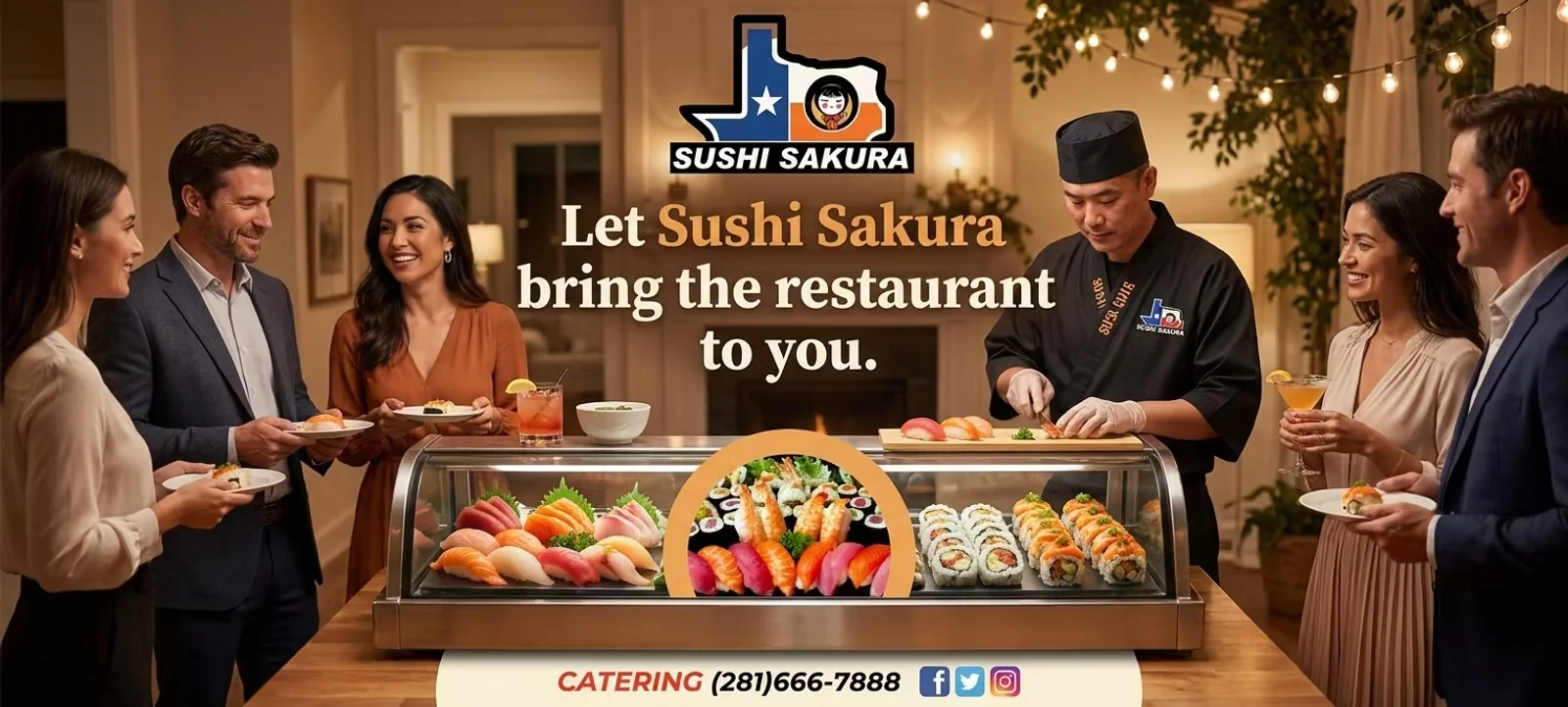 Assorted Japanese sushi platter with fresh seafood