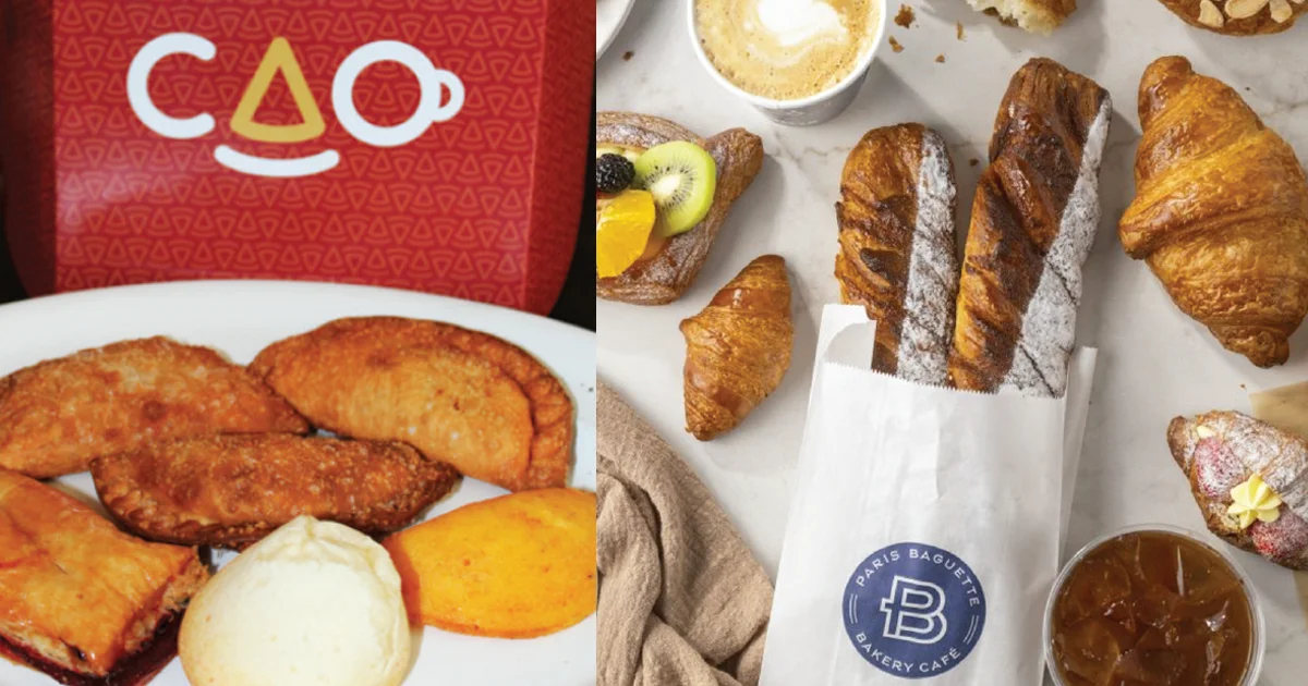 Assorted Latin pastries including empanadas and sweet treats