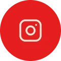Instagram logo on a red background