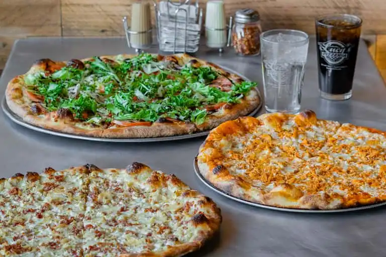 three 18" pizzas