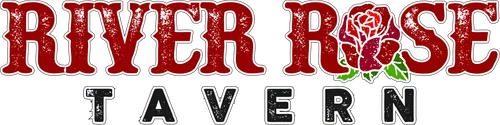 River Rose Tavern logo with floral design