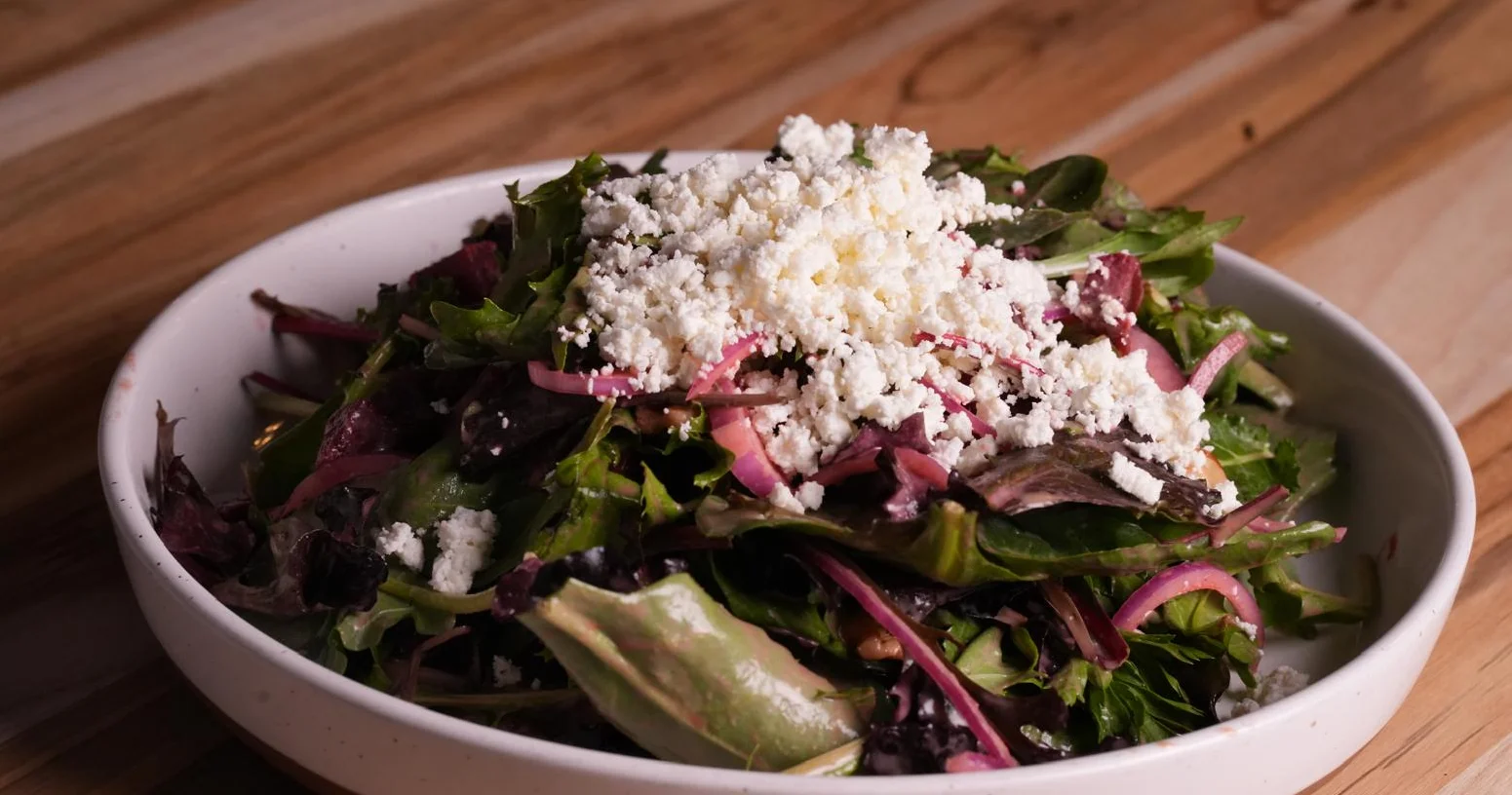 Fresh organic beet salad with herbs and vinaigrette at Samarkand Nights Brooklyn