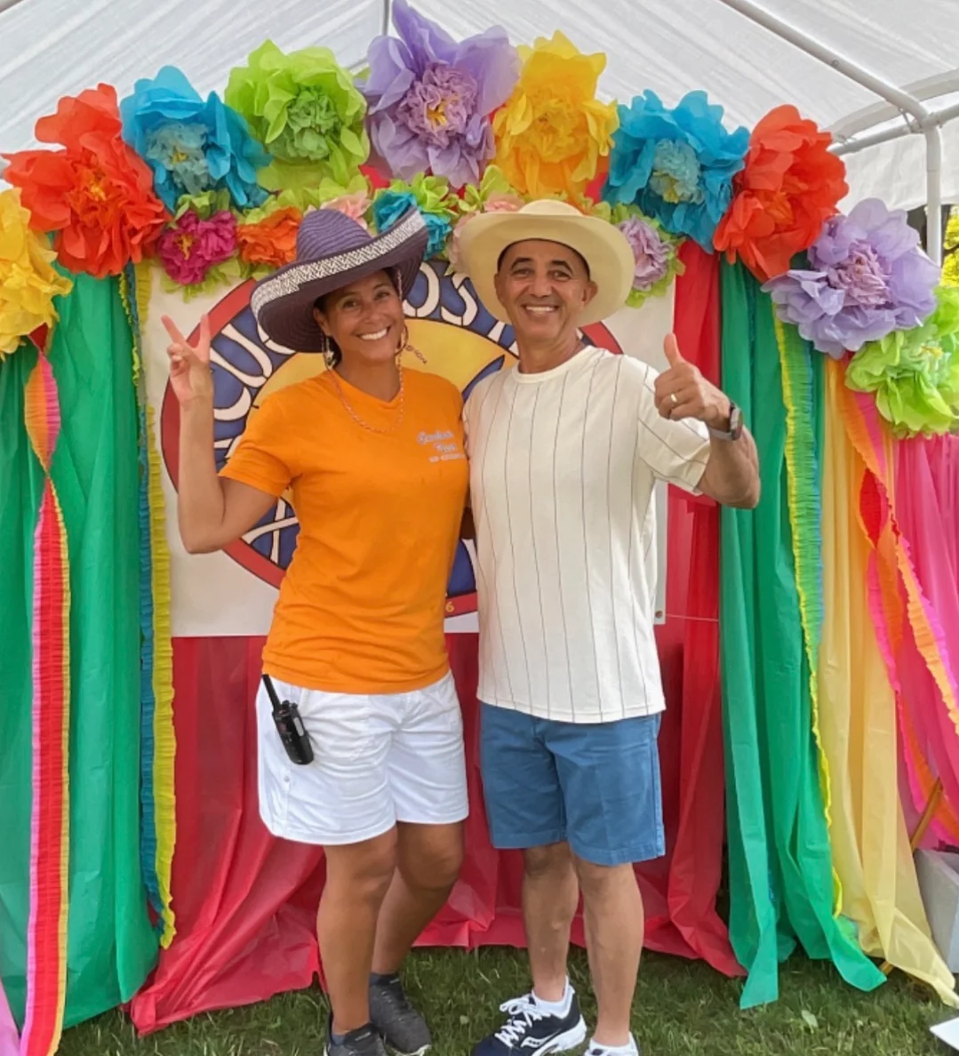 Colorful Cinco de Mayo celebration with festive decorations and food.