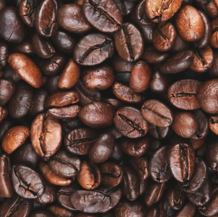 Freshly roasted coffee beans for brewing