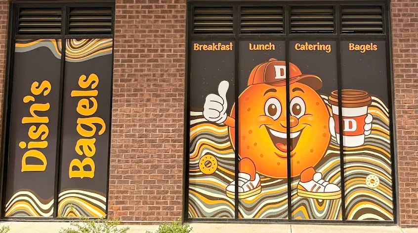 Exterior of Dish's Bagels restaurant, opening Spring 2026